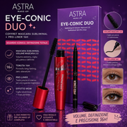 Astra Eye-conic Duo Mascara + Eyeliner Occhi Make Up Nero 2 Pezzi