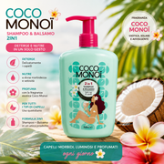 Coco Monoi Shampoo e Balsamo 2 in 1 Nutriente 400ml