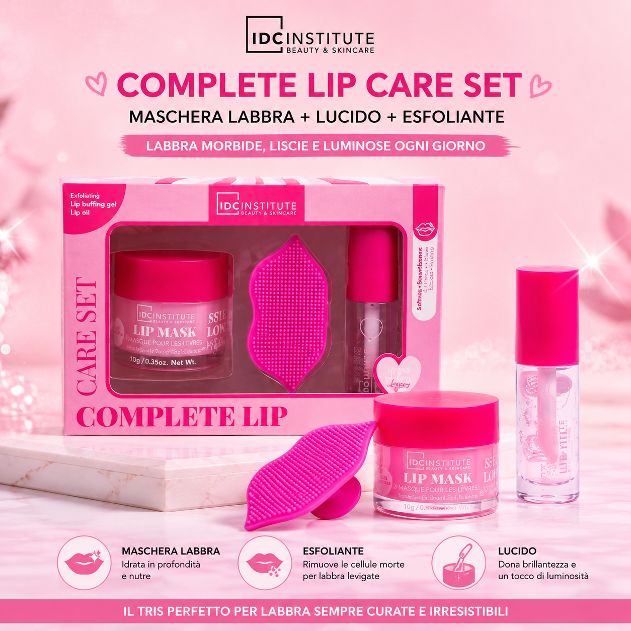IDC Complete Lip Care Set Maschera Labbra