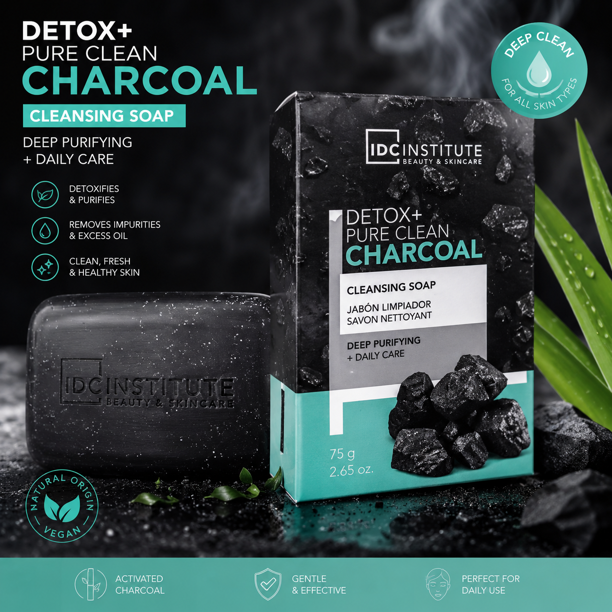 IDC Institute Sapone Detox Carbone Attivo Purificante