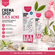 Crema Spot SOS Acne Trattamento Mirato Imperfezioni 15ml