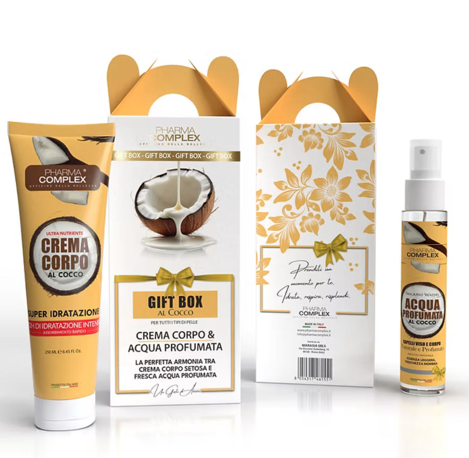 Gift Box Pharma Complex - acqua corpo 75 ml + crema corpo 250 ml // Cocco