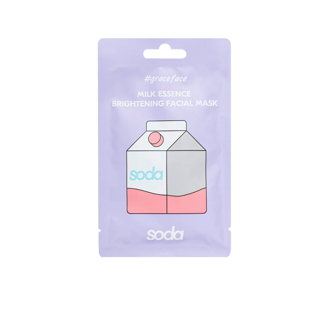 SODA MASCHERA IN TESSUTO MILK ESSENCE BRIGHTENING FACIAL MASK 28ML
