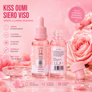 Kiss Oumi Siero Viso 30ml – Siero Idratante Glow Rosa e Delicato Yara