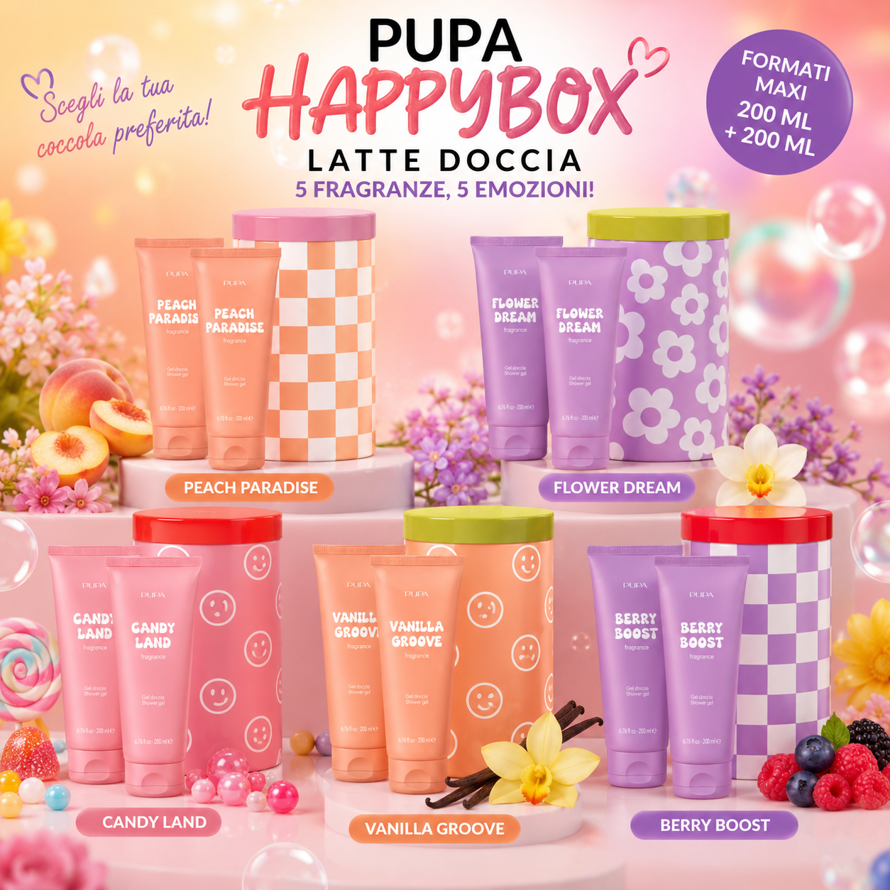 PUPABOX LATTE DOCCIA + LATTE CORPO 200 ML