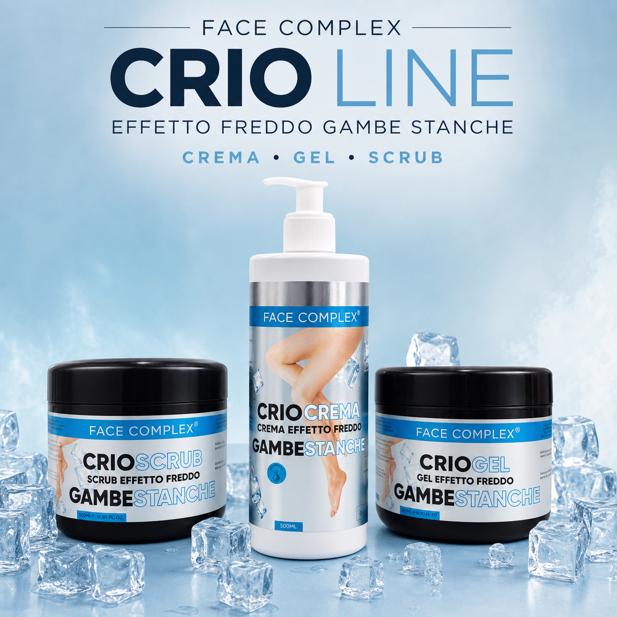 FACE COMPLEX – Linea Crio Effetto Freddo Gambe Stanche 500ml