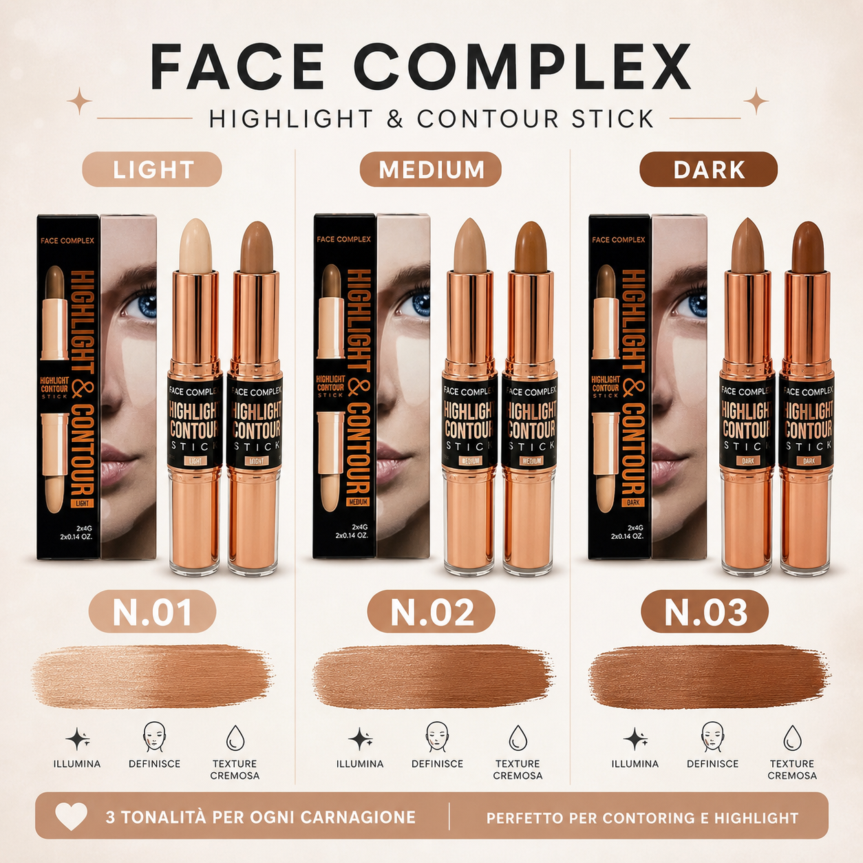 Illuminante + contour face COMPLEX