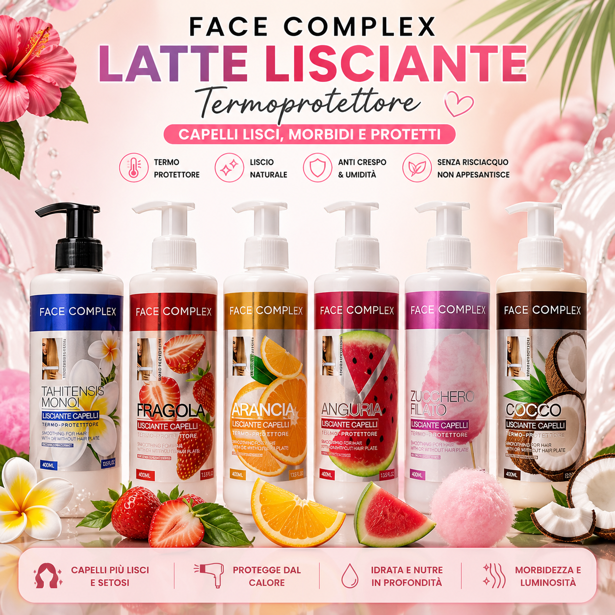 Latte lisciante termoprotettore 400ml