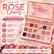 Magic Studio Rose Quartz – Palette Ombretti 18 Colori Romantic Glow 🌸