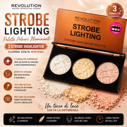 Revolution Strobe Lighting – Palette Illuminanti Glow 3 Tonalità ✨