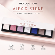 Revolution x Alexis Stone Palette Ombretti Metallizzati 7 Colori