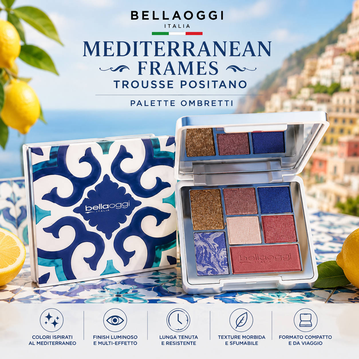 Bellaoggi Mediterranean Frames Trousse Positano Palette Makeup