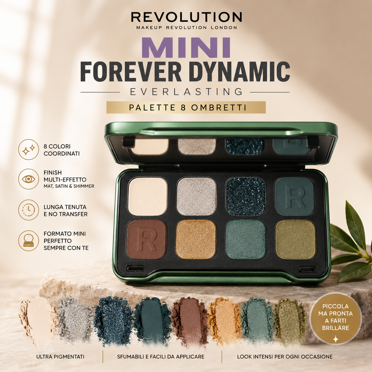 Revolution Mini Forever Dynamic Everlasting Palette 8 Ombretti