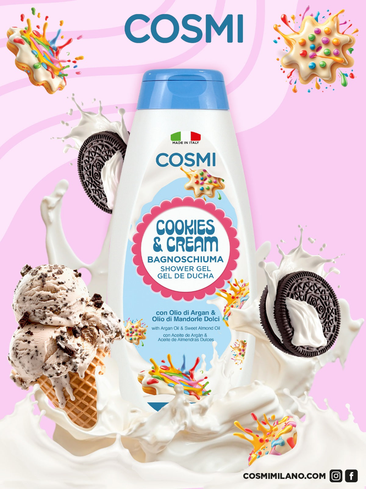 Bagnoschiuma Cosmi "Cookies & Cream".500ml
