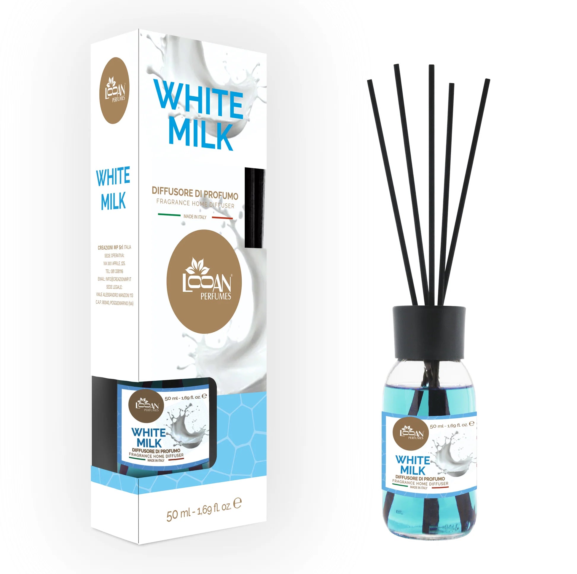 Diffusore per ambienti bianco latte